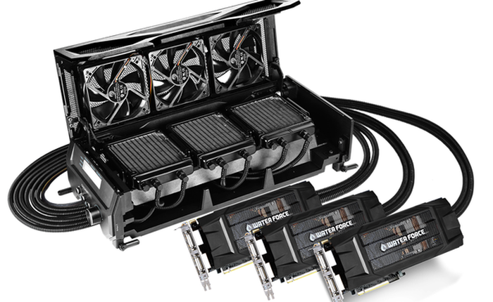 Hơn 60 triệu đồng cho bộ kit 3 chiếc GTX980 kèm tản nhiệt nước của Gigabyte