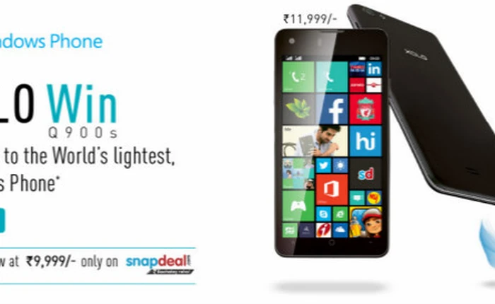 Xolo WIN Q900s: Smartphone Windows Phone nhẹ nhất thế giới