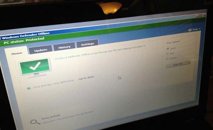Tạo đĩa cứu hộ máy tính bằng Windows Defender Offline
