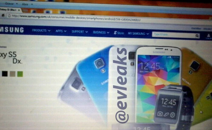 Rò rỉ Galaxy S5 mini trên website của Samsung