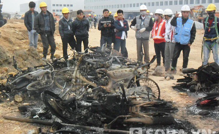 Xô xát giữa công nhân và bảo vệ tại nhà máy Samsung Thái Nguyên