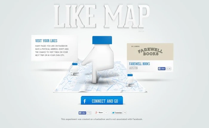 Tìm trang Facebook mà bạn thích bằng... bản đồ