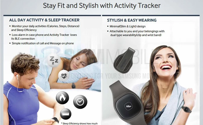 Rò rỉ thêm vòng đeo tay theo dõi sức khỏe S Band của Samsung