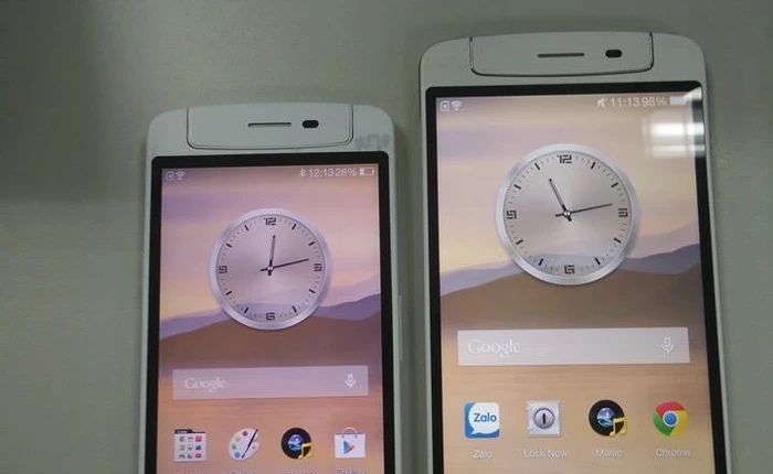 Lần đầu xuất hiện OPPO N1 mini với thiết kế giống N1