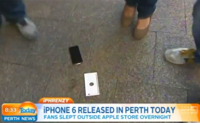 Người dùng "thử độ bền" iPhone 6 ngay sau khi nhận máy