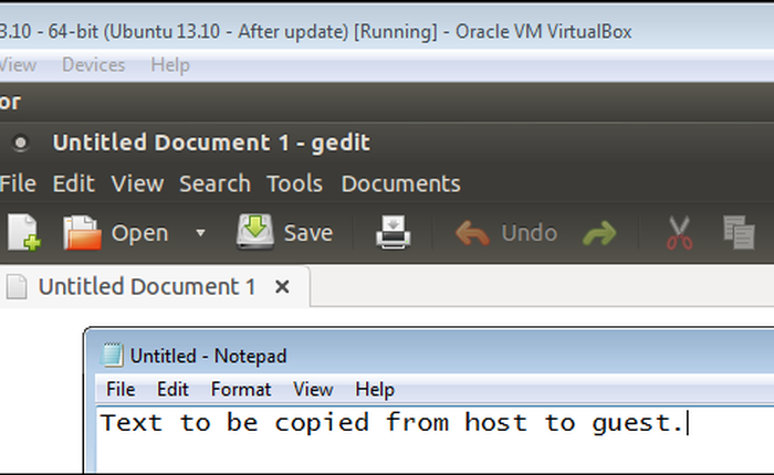 Làm thế nào để sử dụng lệnh Copy và Paste giữa máy ảo và máy tính?