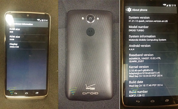 Motorola Droid Turbo lộ hình ảnh thực tế