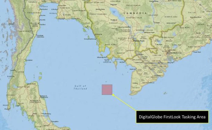 Trang web cho phép tìm kiếm ảnh vệ tinh của máy bay Malaysia bị rơi