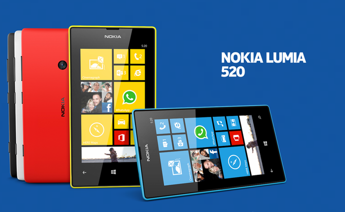 Nokia "ném gạch" iPhone 5c 8 GB bằng Lumia 520