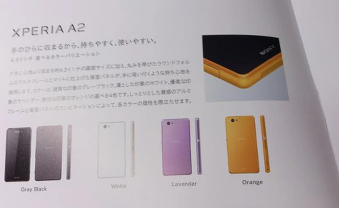 Lộ diện Sony Xperia A2, ra mắt vào tháng 6