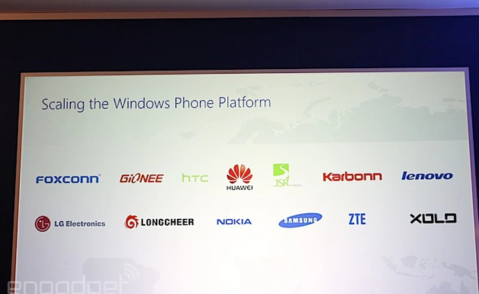 Microsoft công bố các đối tác Windows Phone mới: có LG và Lenovo