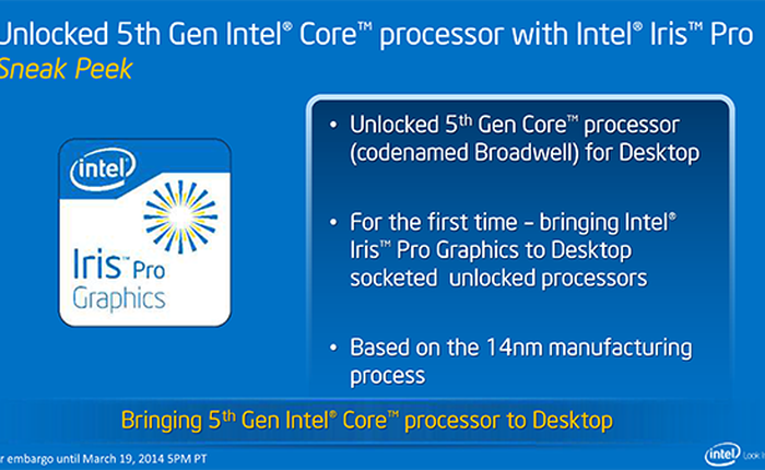 Intel giới thiệu loạt chip Haswell mới, nói về lộ trình ra mắt Broadwell