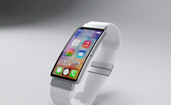 {Concept} Apple iWatch chạy iOS 8, màn hình cong