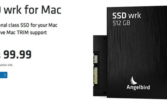 Angelbird ra mắt ổ SSD đầu tiên của hãng thứ ba có hỗ trợ OS X TRIM trên máy Mac