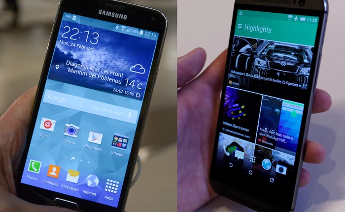 HTC One M8 đọ tài cùng Galaxy S5