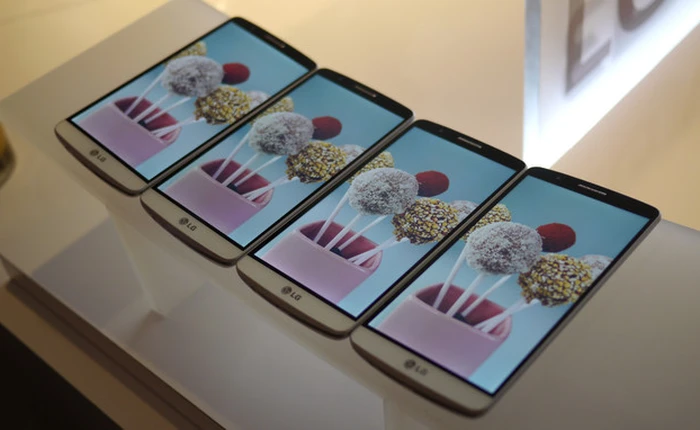 So kích thước LG G3 cùng các siêu di động Android