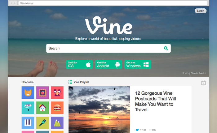 Vine phiên bản web mới giúp người dùng dễ dàng tìm kiếm video