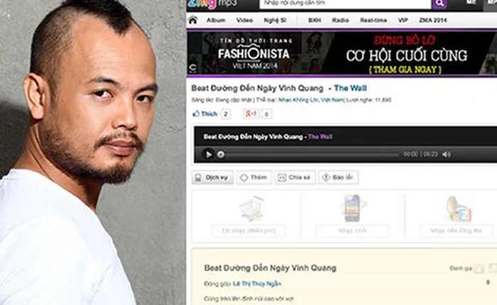 Nhạc sĩ Trần Lập kiện ZingMP3 đòi nhuận bút