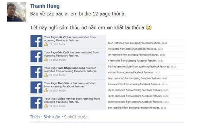 Facebook thanh lọc, hàng loạt fanpage giải trí "chết nhăn răng"