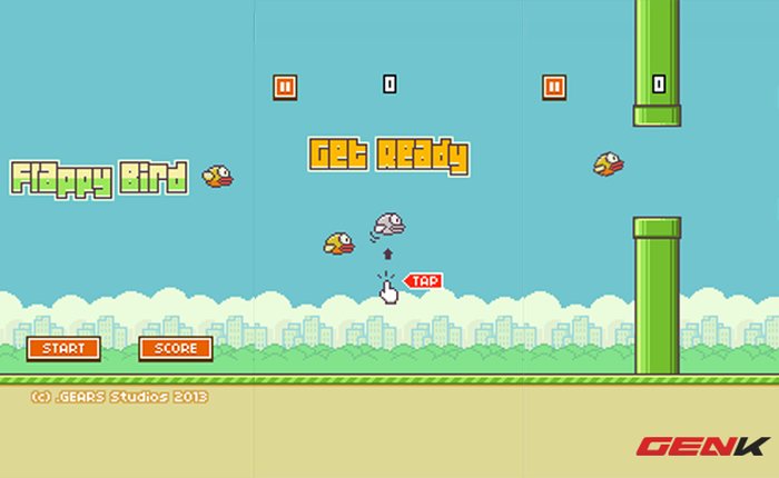 Flappy Bird -  Game Việt "đánh bại" Clash Of Clans trên iOS và Android