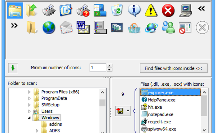 Dễ dàng trích xuất icon từ bất kỳ tập tin nào trên Windows với Icons From File