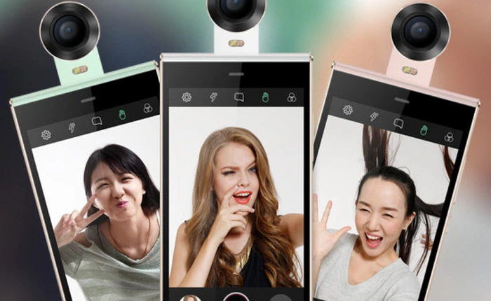 Độc đáo điện thoại camera lật 190 độ