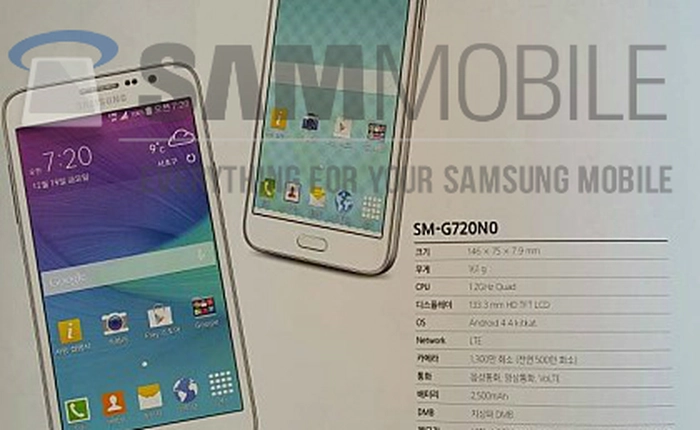 Lộ cấu hình bộ đôi Galaxy A7 và Galaxy Grand Max