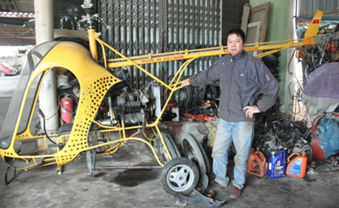 Chuyện chưa kể quanh chiếc "trực thăng" tự chế ở Hà Nội