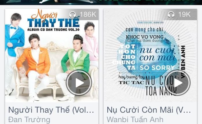 NhacCuaTui trên iOS có giao diện hoàn toàn mới