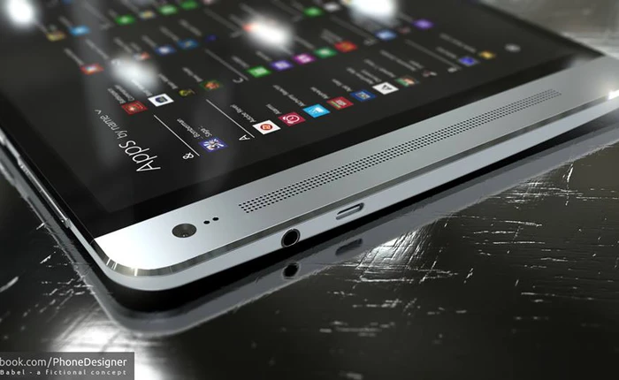 Ý tưởng tablet HTC Babel chạy song song Android và Windows 8 mang phong cách HTC One