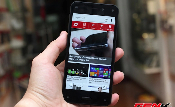 Mở hộp Amazon Fire Phone đầu tiên tại VN: 6 camera và giao diện 3D độc, lạ