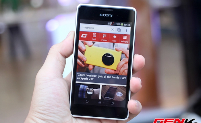 Cận cảnh Xperia E1, smartphone trung cấp có loa ngoài chất lượng