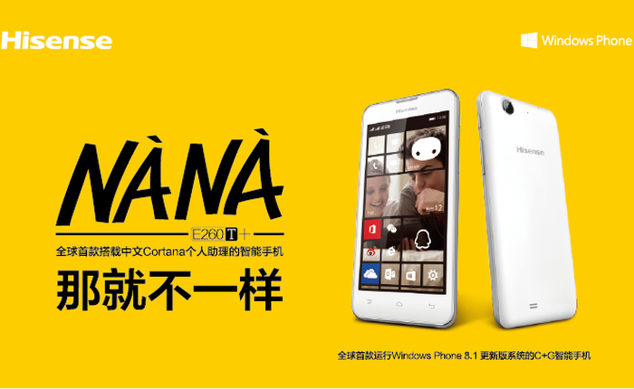 Hisense ra mắt smartphone đầu tiên chạy Windows Phone 8.1 Update 1