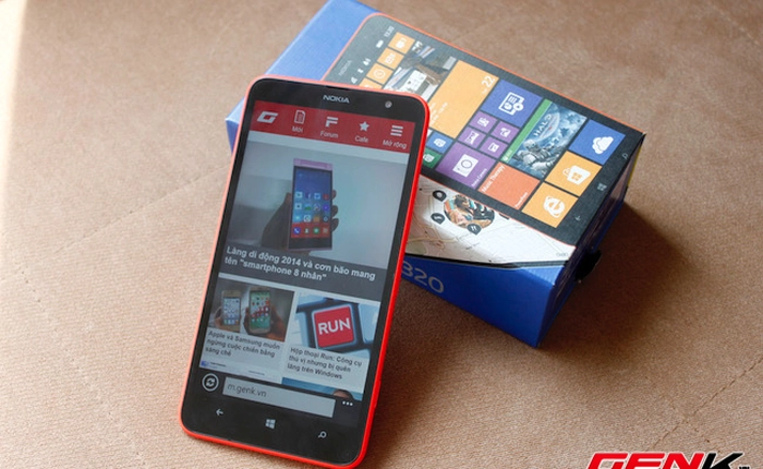 Mở hộp Lumia 1320 tại Việt Nam