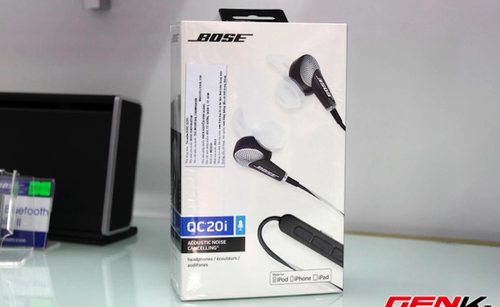 Mở hộp Bose QC20i, tai nghe chống ồn cao cấp