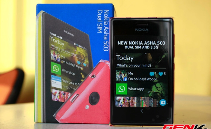 'Đập hộp' Asha 503 chính hãng tại Việt Nam