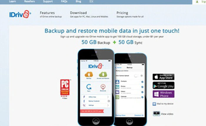 iDrive ra mắt dịch vụ lưu trữ trực tuyến siêu rẻ cho người dùng iOS