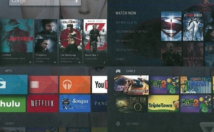 Rò rỉ Android TV - Kế hoạch thâm nhập phòng khách của Google