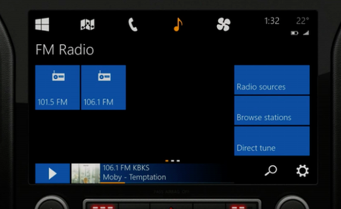 Microsoft cạnh tranh CarPlay của Apple với phiên bản Windows cho xe hơi