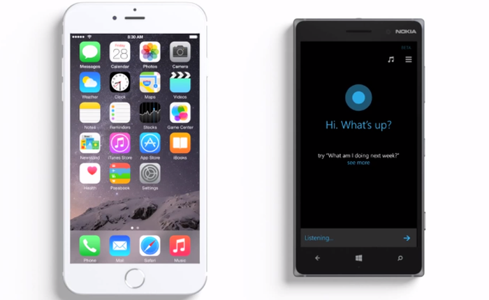 Siri của Apple tiếp tục bẽ mặt trước màn khẩu chiến với Cortana của Microsoft