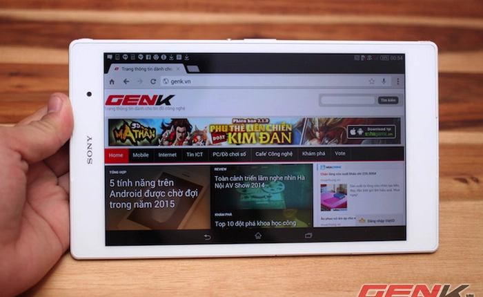 Cận cảnh Xperia Z3 Tablet Compact, "phablet" màn hình 8 inch của Sony
