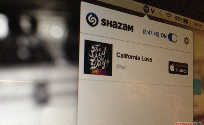 Dùng thử Shazam trên OS X: Ứng dụng nhận diện bài hát tuyệt vời!