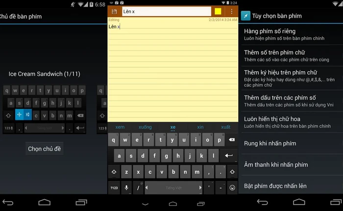 Các bộ gõ tiếng Việt tốt nhất trên Android