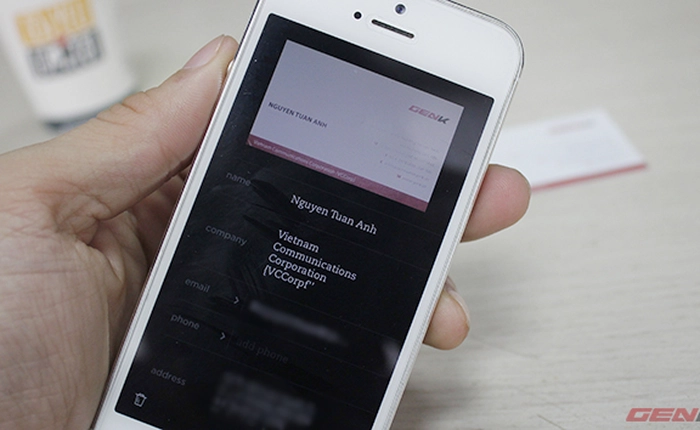 Dùng thử tính năng scan card-visit của Evernote