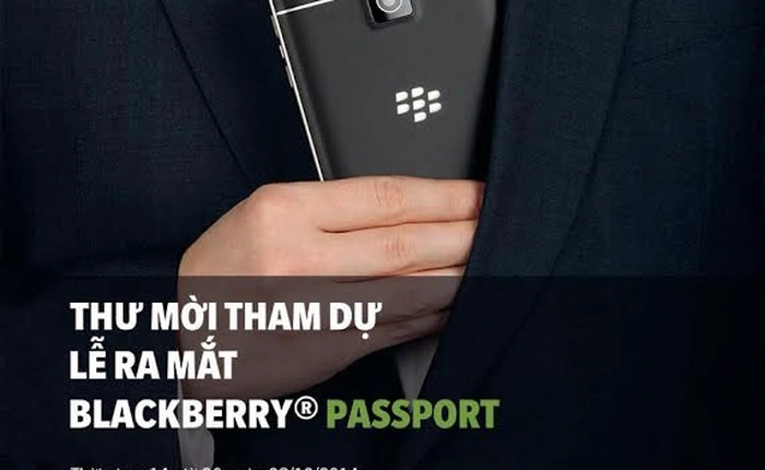 BlackBerry Passport sẽ chính thức ra mắt tại Việt Nam vào ngày 08/10