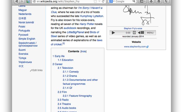 Wikipedia thêm tiếng thu âm người nổi tiếng nhằm bảo tồn giá trị cho thế hệ sau