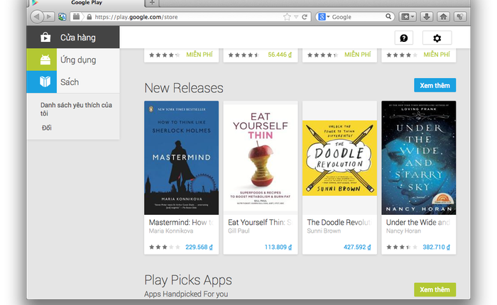 Google Play cập nhật giá tiền Việt khi mua ứng dụng cho Android