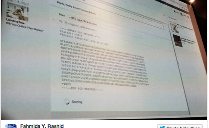 Yahoo cho phép người dùng mã hóa email để tránh bị nghe lén