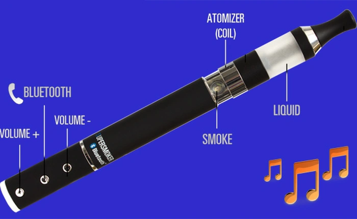 Thuốc lá điện tử kiêm chức năng nhận cuộc gọi và loa phát nhạc