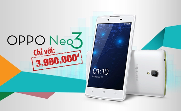 OPPO Neo 3 tặng miễn phí sim 3G dành cho sinh viên